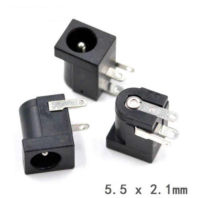 Chân jack DC đầu jack nối dây điện nguồn đực cái (giá 1 cái)
