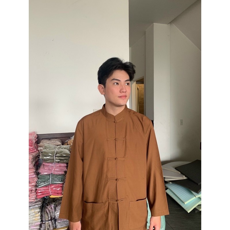 ĐỒ LAM ĐI CHÙA # Lãnh Tựu Cổ Tàu Dài Tay | BigBuy360 - bigbuy360.vn