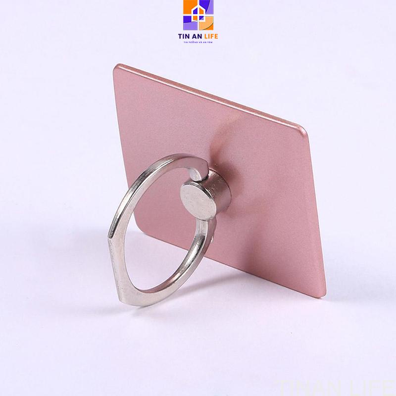 Giá đỡ điện thoại di động hình chữ nhật sang trọng, Giá đỡ dạng nhẫn xoay đa năng bằng hợp kim