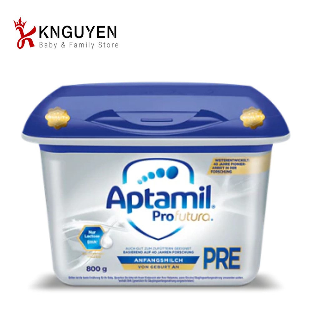 Sữa Aptamil Profutura Đức Số 1, 2 PRE 800g (Aptamil Bạc Đức) [Hàng air]