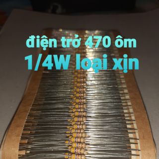50 điện trở 470r 470 ohm 1/4w loại xịn