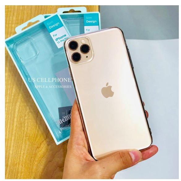 Ốp lưng Iphone 11 - 11 Pro và Pro Max siêu trong suốt Memumi cao cấp Chính hãng