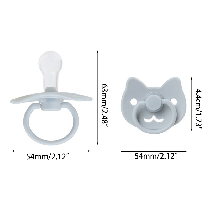 Núm Ti Giả Bằng Silicon Họa Tiết Hoạt Hình Dễ Thương Cho Bé Sơ Sinh