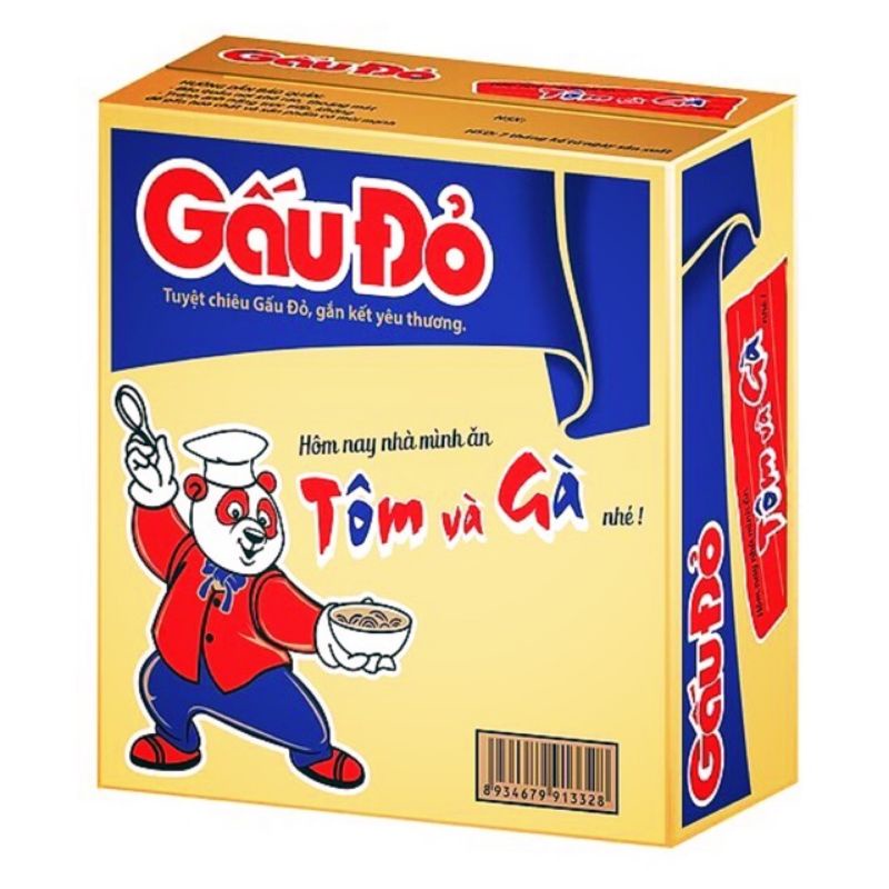 Thùng 30 gói mì gấu đỏ 63g - đủ vị