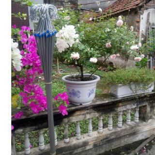 Móc kẽm chia 3 đầu treo chậu trồng lan dài 70cm