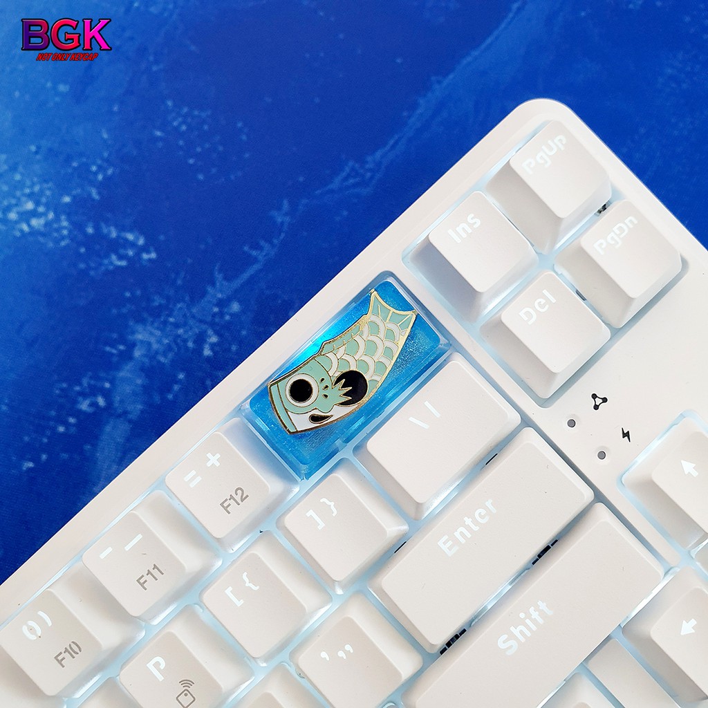 Keycap Lẻ Cờ Cá Chép Nhật Koinobori OEM 2U profile ( keycap resin độc lạ )( Keycap Artisan )