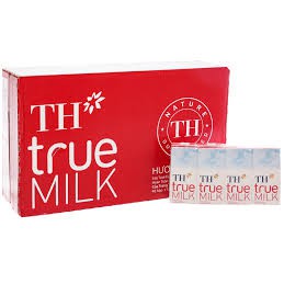 Sữa tươi TH True Milk hương dâu/ socola/ có đường/ ít đường/ không đường  180ml