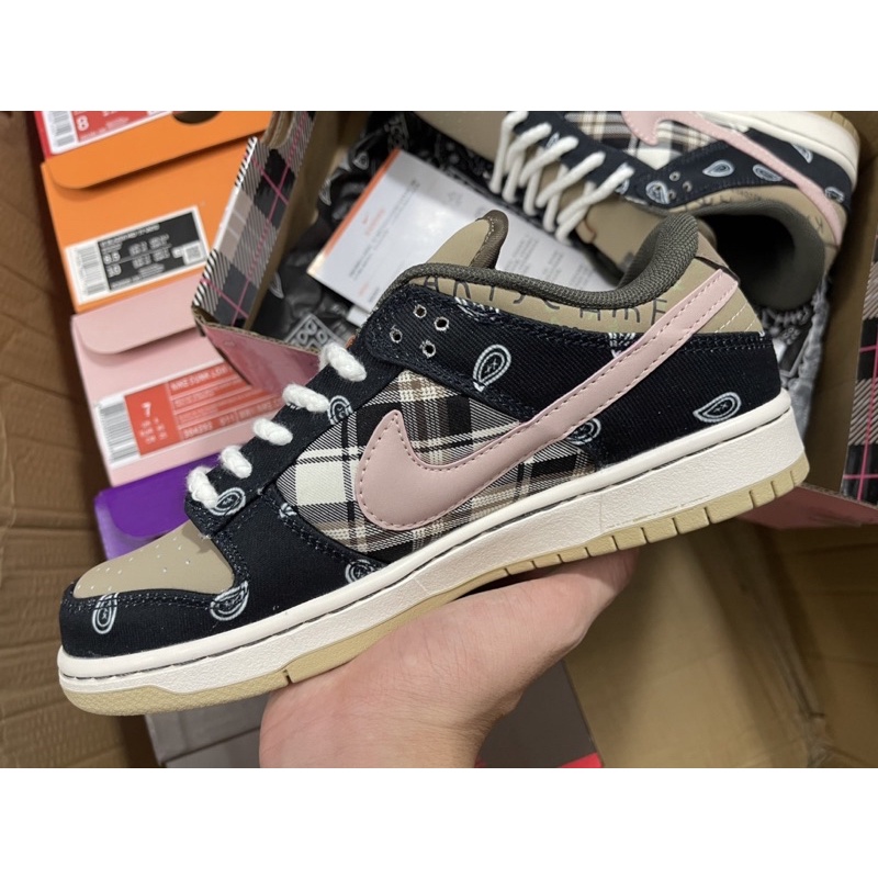giày SB Dunk Travis Scott | hoạ tiết sắc nét | Bản cao cấp