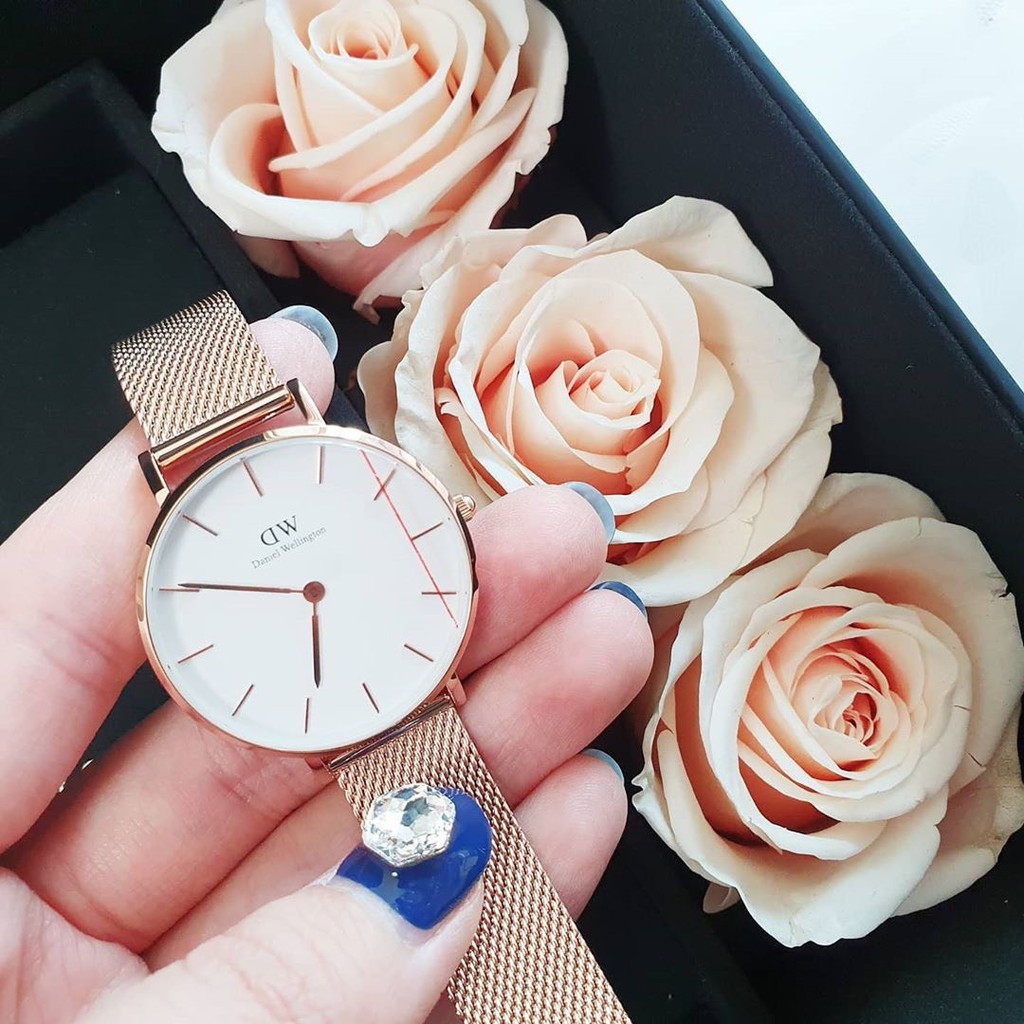 Đồng hồ nữ Daniel Wellington Classic Petite Melrose DW Chính Hãng - DW0010021