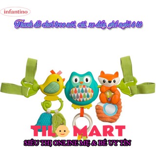 Thanh đồ chơi treo nôi, cũi, xe đẩy, ghế ngồi ô tô hình chim - có nhạc Infantino 216265