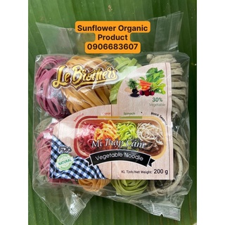 200gram Mì rau củ thập cẩm Le Brother- mì rau củ organic - mì rau củ Duy Anh Food