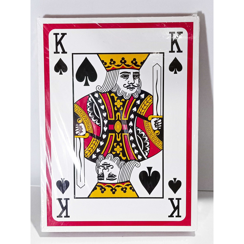 BỘ BÀI TÂY KHỔNG LỒ BÀI 52 LÁ SIÊU TO KHỔNG LỒ 21 x 28 cm (JUMBO PLAYING CARDS)