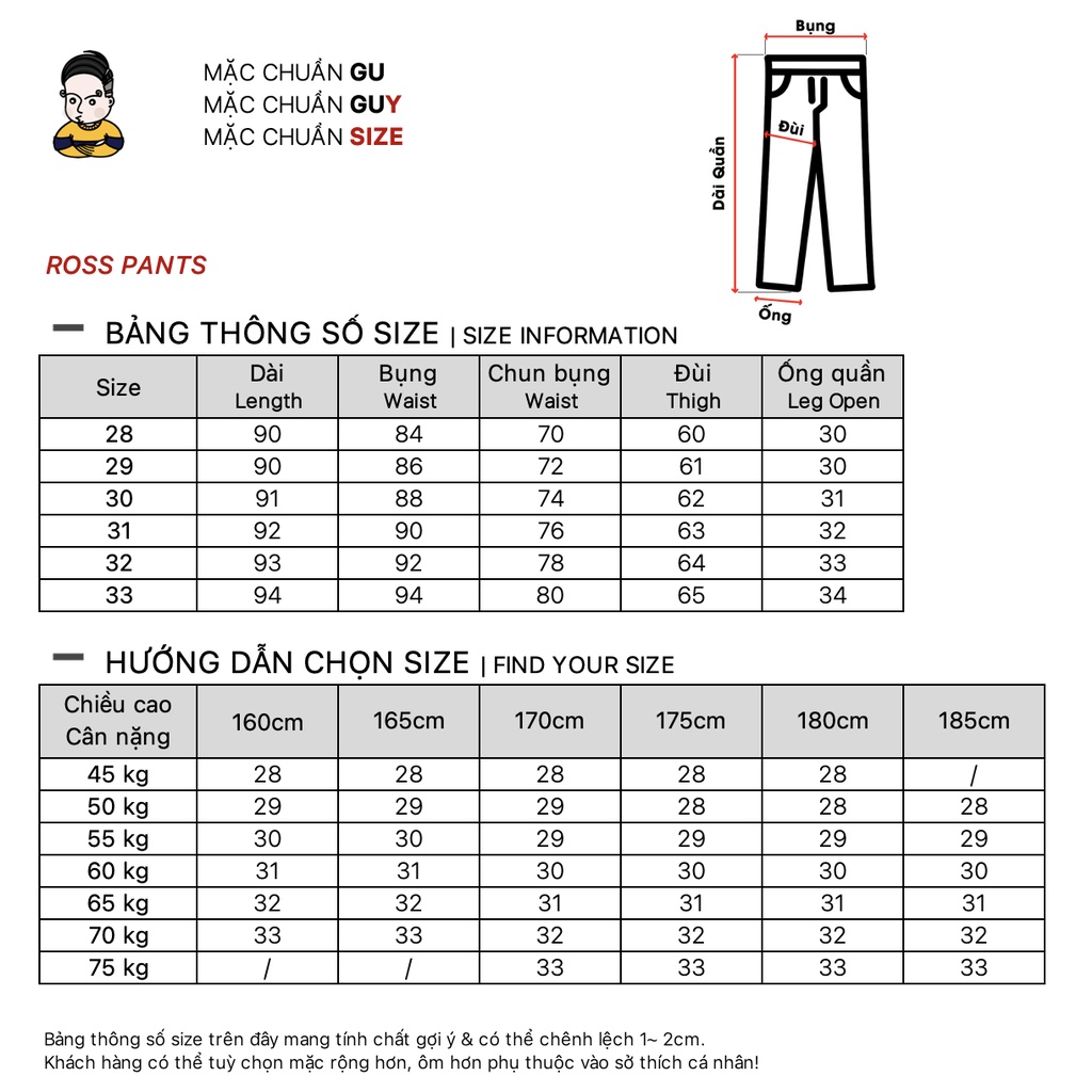 Hàng thiết kế quần kaki ross pants, chất liệu kaki, dáng slim fit tôn - ảnh sản phẩm 7