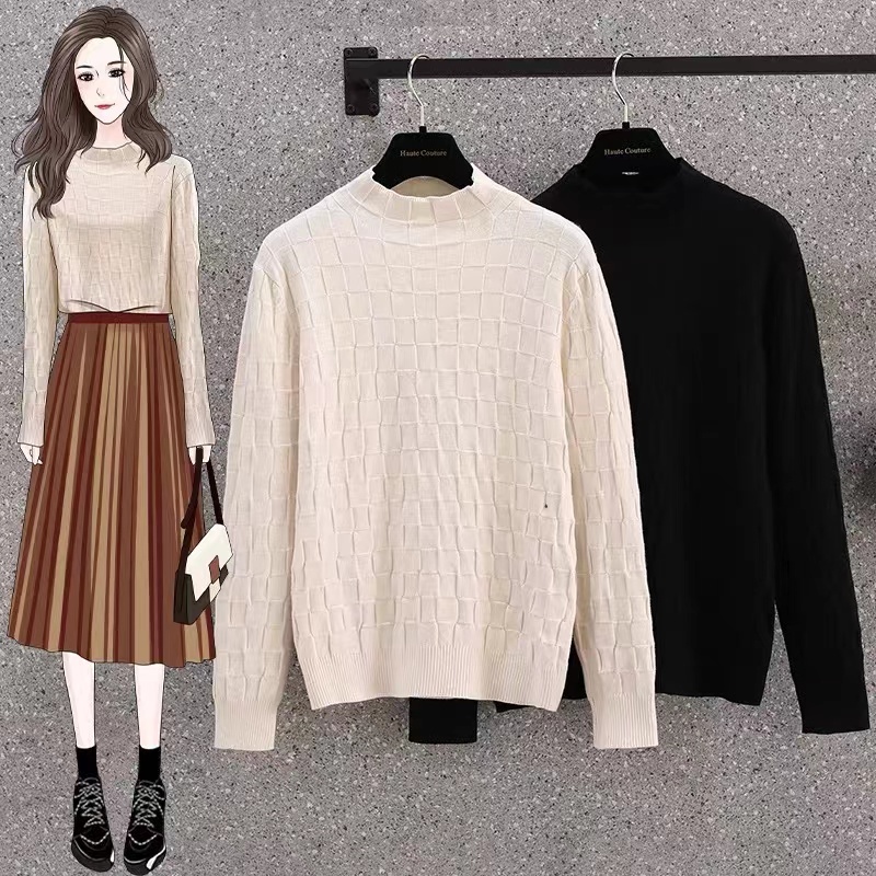 NRVP Áo Sweater Dệt Kim Dài Tay Thiết Kế Mới Thời Trang Theo Phong Cách Hàn Quốc Cho Nữ