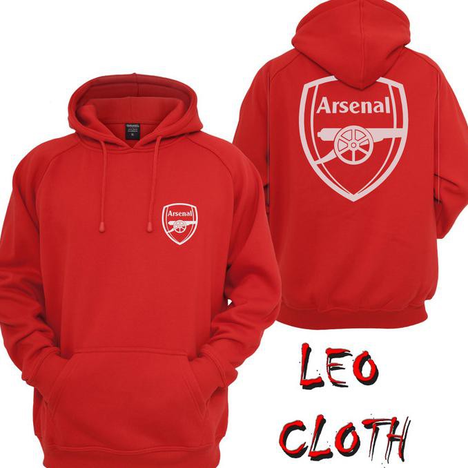 Áo Khoác Hoodie Lông Cừu Màu Trơn In Chữ Arsenal Cá Tính Cho Nam Và Nữ