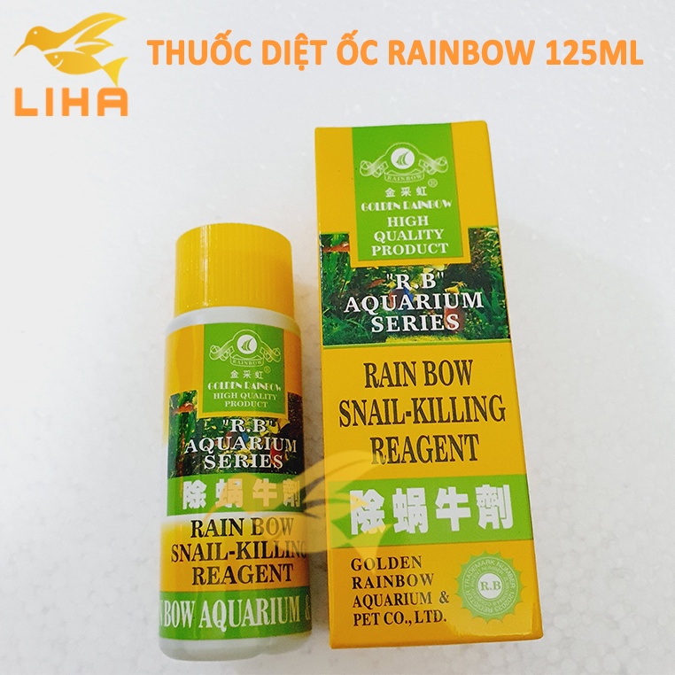 Diệt Ốc Và Ký Sinh Trùng Rainbow Snail-Killing Reagent 125ml Cho Bể Cá, Thủy Sinh