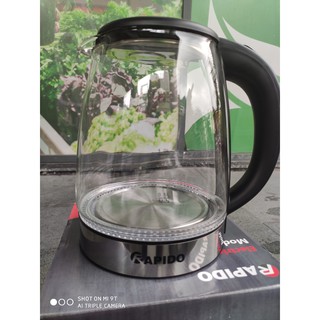 Bình đun siêu tốc thủy tinh Rapido RK1818
