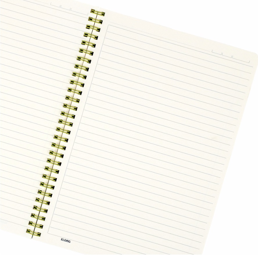Vở lò xo kẻ ngang LINED size B5 80 trang bìa nhựa lò xo kép KLong Ms580