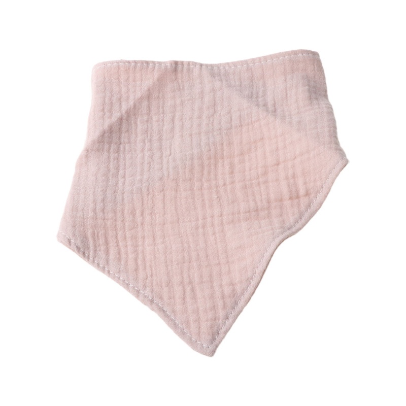 Khăn yếm tam giác bằng vải cotton màu sắc dễ thương cho bé