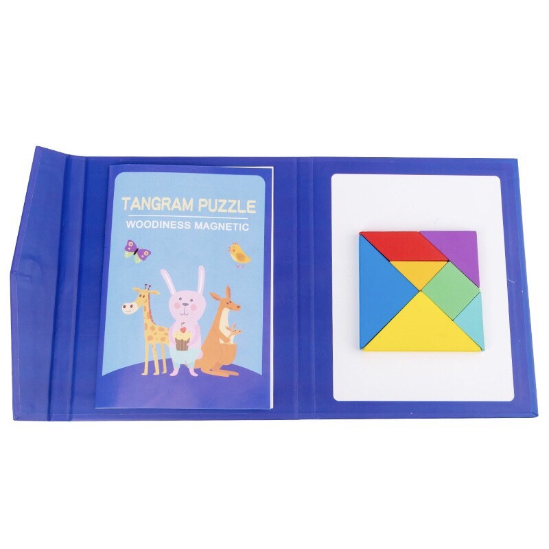 (YÊU THÍCH) Đồ Chơi Tangram Puzzle,Trí Tuệ Gắn Nam Châm Giúp Bé Tư Duy Sáng Tạo