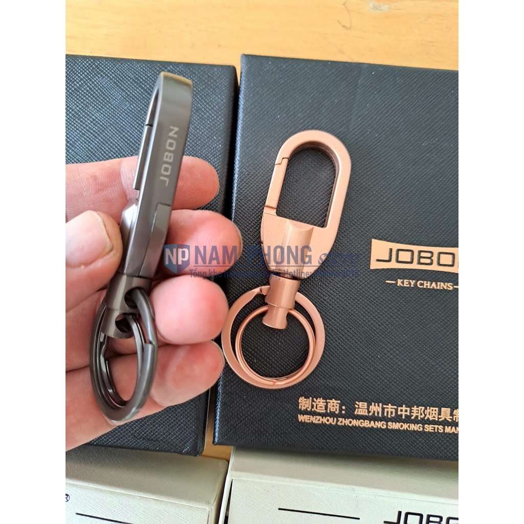 Móc khoá ô tô xe máy Jobon ZB cao cấp có móc treo đỉa quần