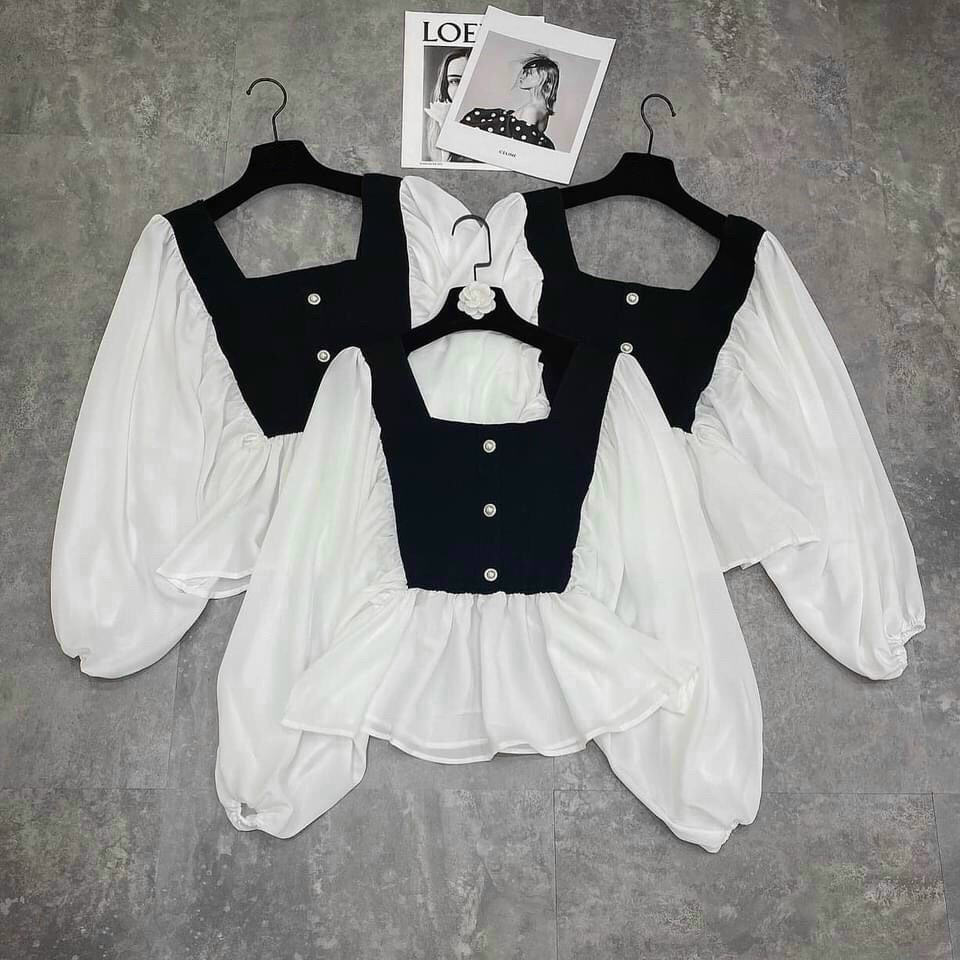 [RẺ VÔ ĐỊCH] ÁO BABYDOLL PHỐI VOAN DỊU DÀNG BG1410205