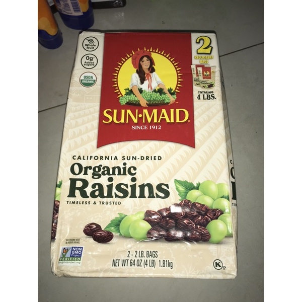 DATE 12.24 Air - Nho khô Sun Maid của Mỹ Cali 900g 1.81kg