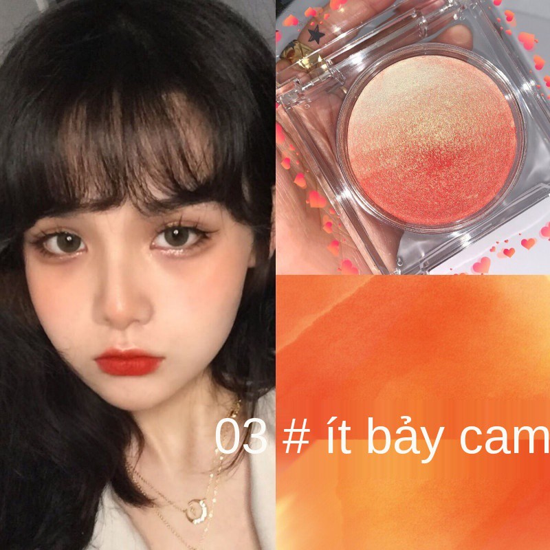 Li Phấn má hồng Jiaqi có độ bóng cao trang điểm ba trong một tông màu cam nude chính hãng trang điểm tự nhiên lâu trôi m | BigBuy360 - bigbuy360.vn