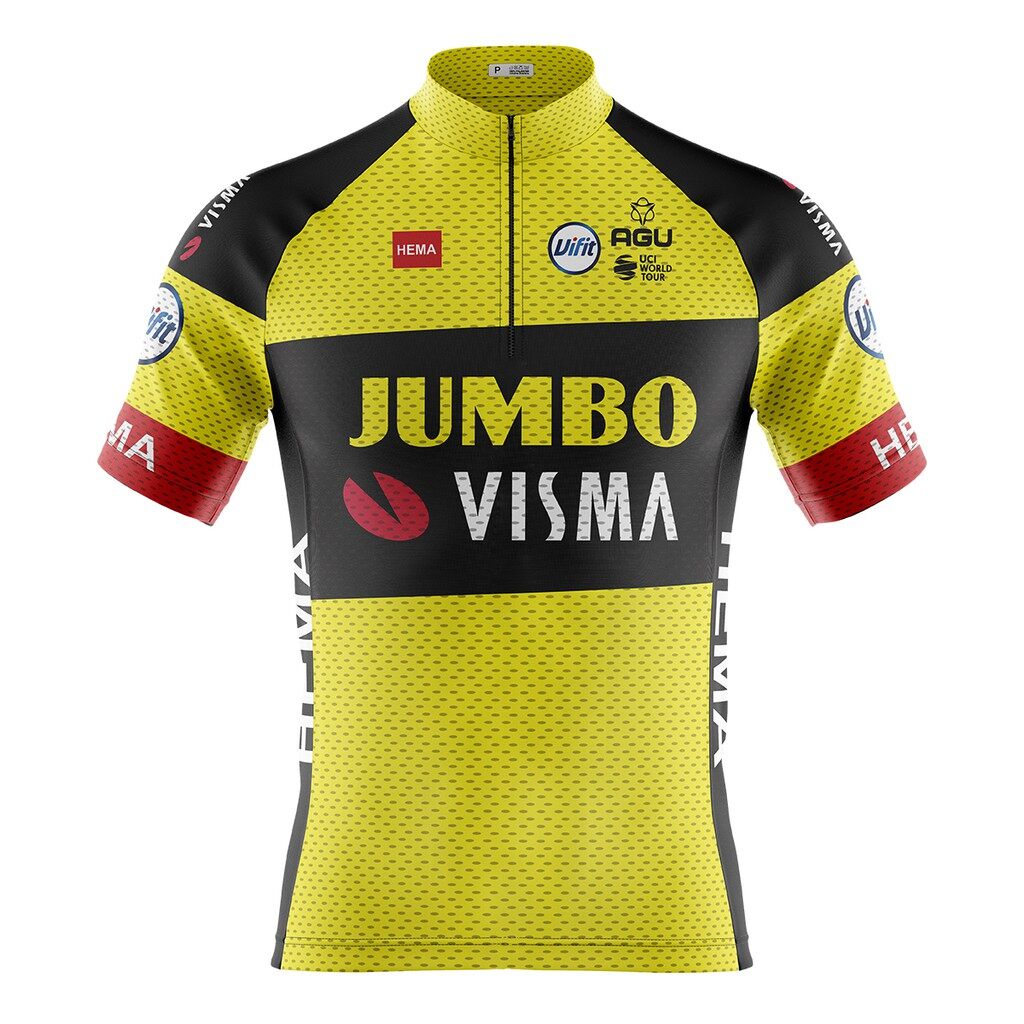 Áo Thể Thao Xe Đạp Leo Núi Tay Ngắn Jumbo Visma Cho Nam