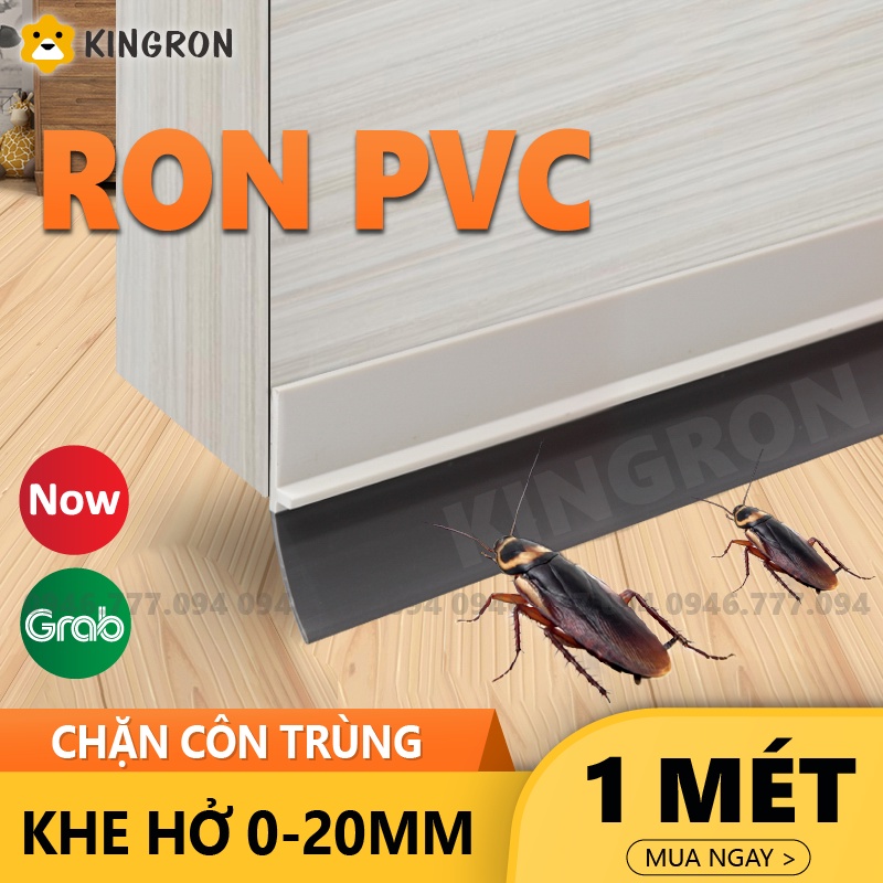 Ron pvc chặn khe hở ⭐ Thanh cao su dán chân cửa KINGRON chắn khe hở, chống côn trùng, cách âm, phù hợp mọi loại cửa RPVC