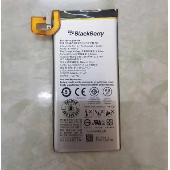 Pin xịn cho Blackberry PRIV dung lượng 3360mAh Zin Máy - Bảo hành 3 tháng