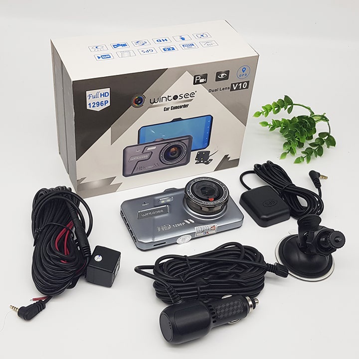 Camera hành trình wintosee V10 hình ảnh 2k siêu nét, độ phân giải 1296p, hiển thị tốc độ, có GPS