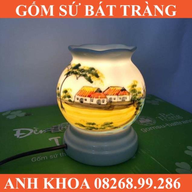 Đèn xông tinh dầu - Gốm sứ Bát Tràng Anh Khoa