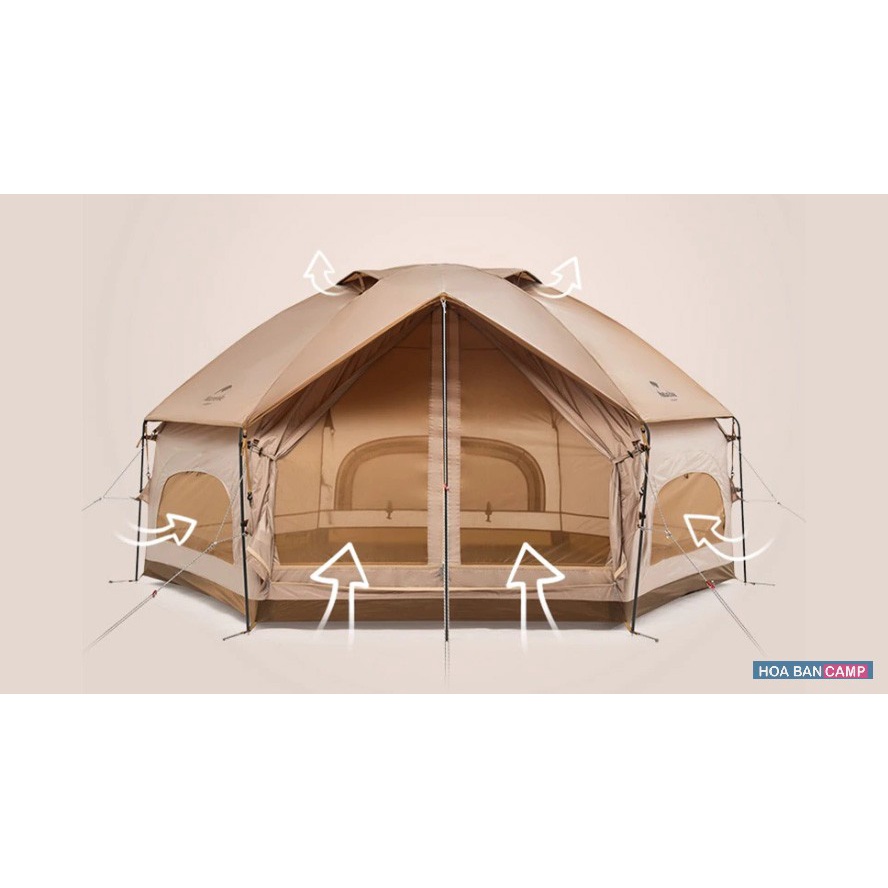 Lều 3-4 Người NatureHike MG Hexagonal NH21ZP001