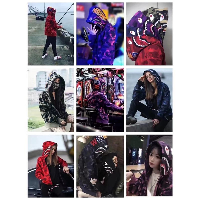 Áo Hoodie In Hình Đầu Cá Mập 3D