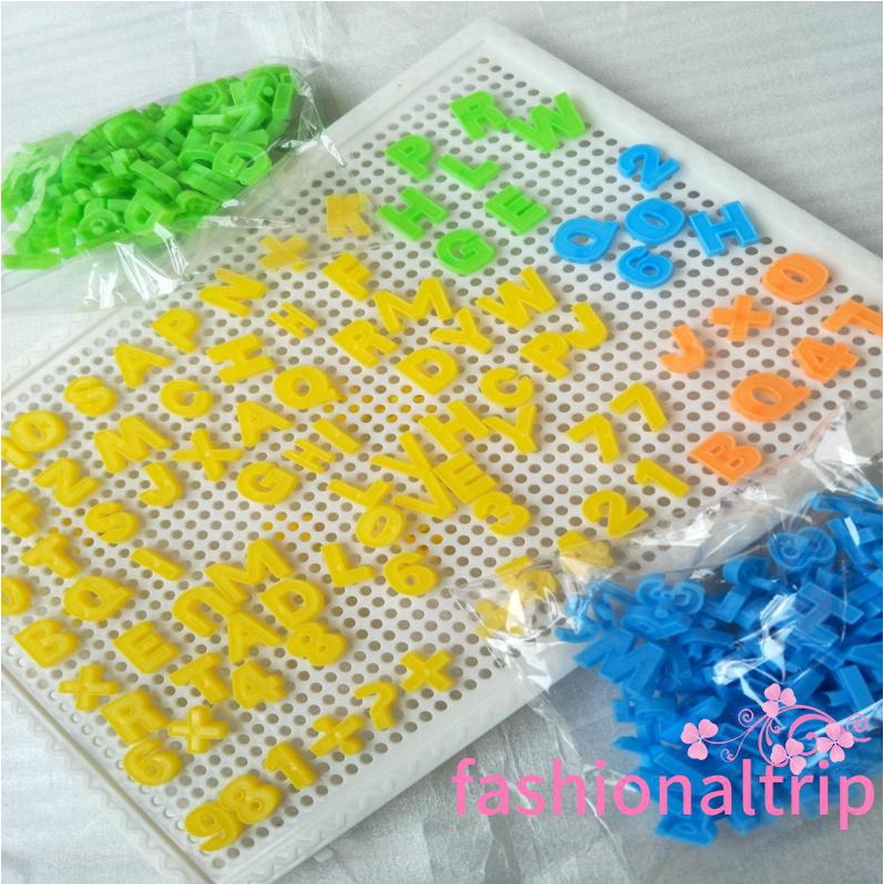Bảng gắn chữ + số nhiều màu sắc dùng dạy học cho bé