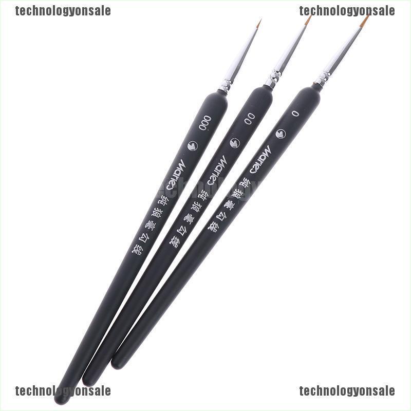 Bộ 3 Cọ Vẽ Tranh Sơn Dầu Mini Chuyên Nghiệp