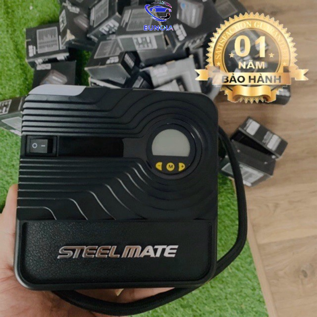 Bơm Ô Tô Mini Tự động ngắt Steelmate P05- Shop phụ kiện đồ chơi ô tô xe hơi EUNOIA