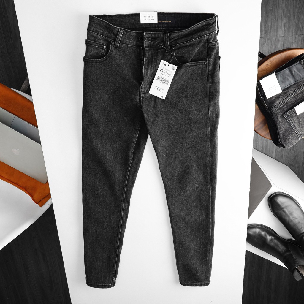 Quần jean nam co giãn cao cấp , jean màu xám slim fit trẻ trung 041L TOBY TBJ03 | BigBuy360 - bigbuy360.vn