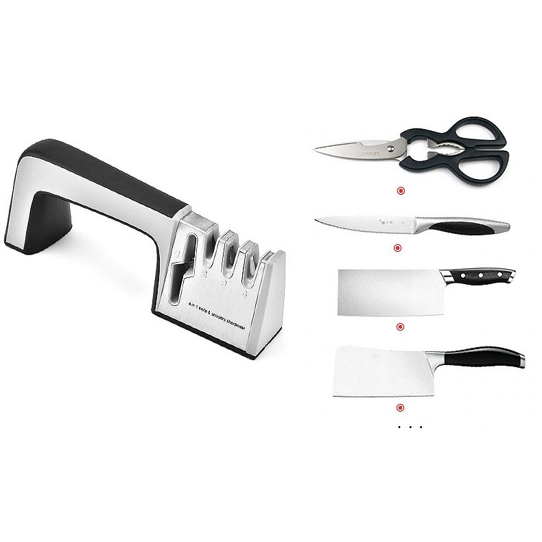 dụng cụ mài dao [GIÁ GỐC] máy mài dao 4 khe 4 rãnh đa năng cần có trong mỗi căn bếp