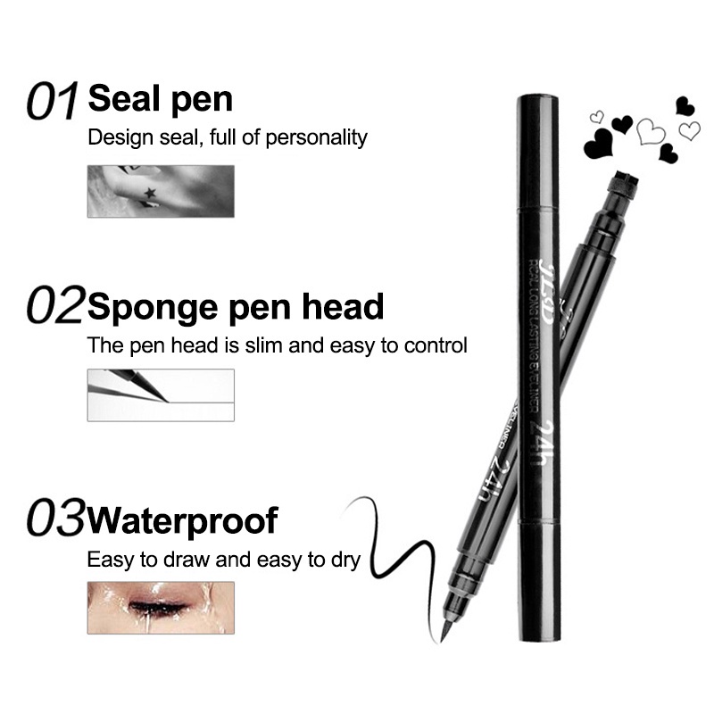 Bút Kẻ Mắt Dạng Lỏng 2 Trong 1 Chống Nước Lâu Trôi