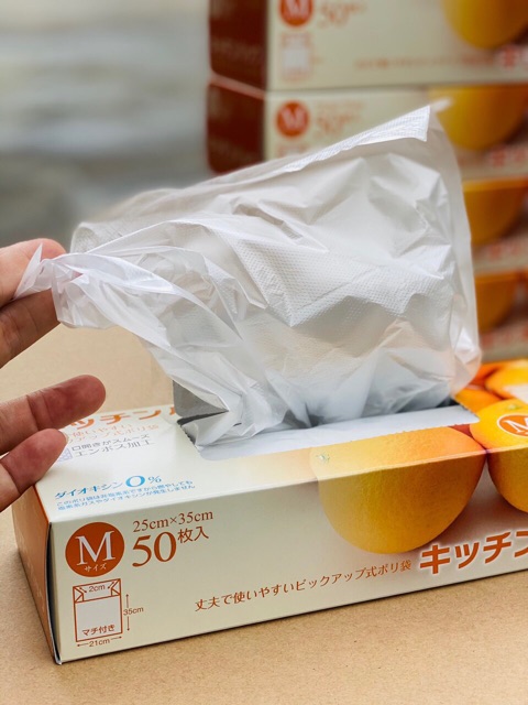 Set 50 túi ny lông bảo quản thực phẩm hàng Nhật