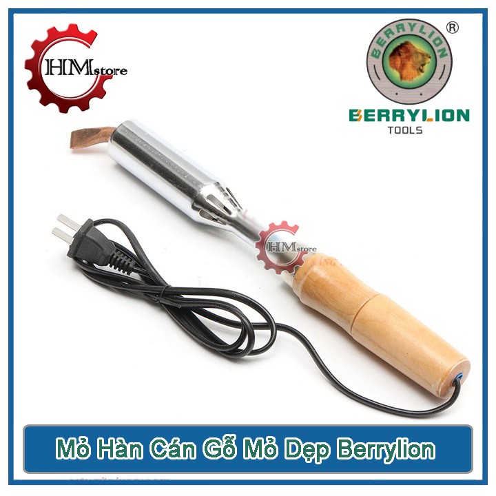 Mỏ Hàn Chì Mũi Dẹp Berrylion - Mỏ hàn chì cán gỗ Sư tử