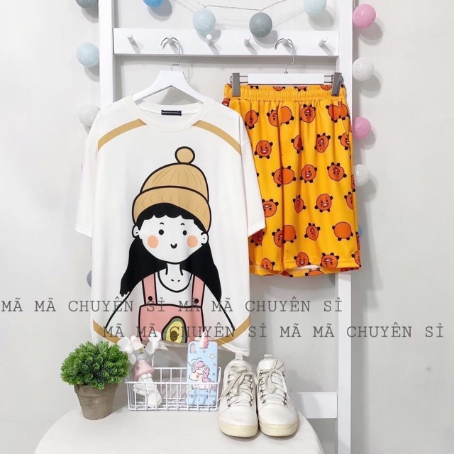 Set CARTOON ÁO QUẦN Y HÌNH