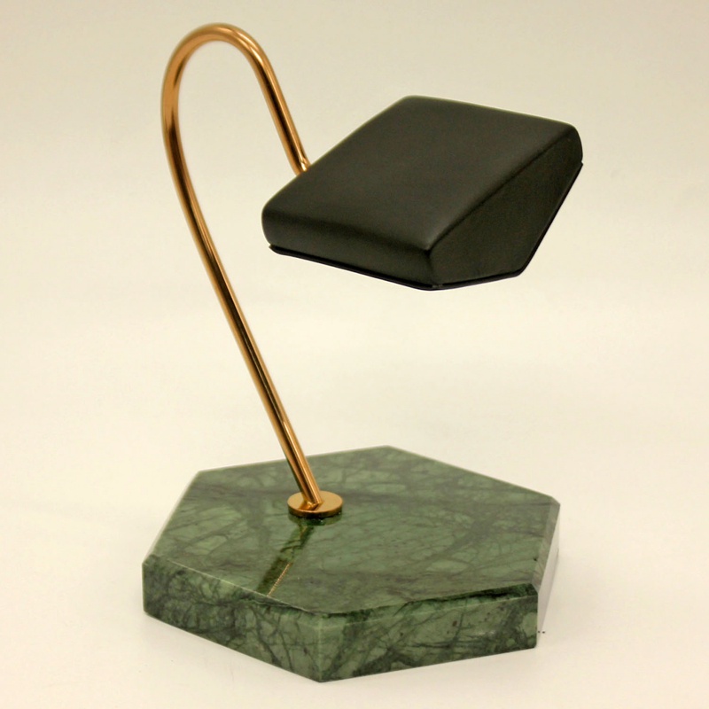 Giá Đỡ Trưng Bày Đồng Hồ Bằng Kim Loại Họa Tiết Đá Hoa Cương Tự Nhiên Màu Vàng Kim