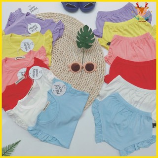Bộ MINKY MOM Quần Chip Với Chất Thun Lạnh Siêu Mềm Mịn Mát Cho Bé Gái