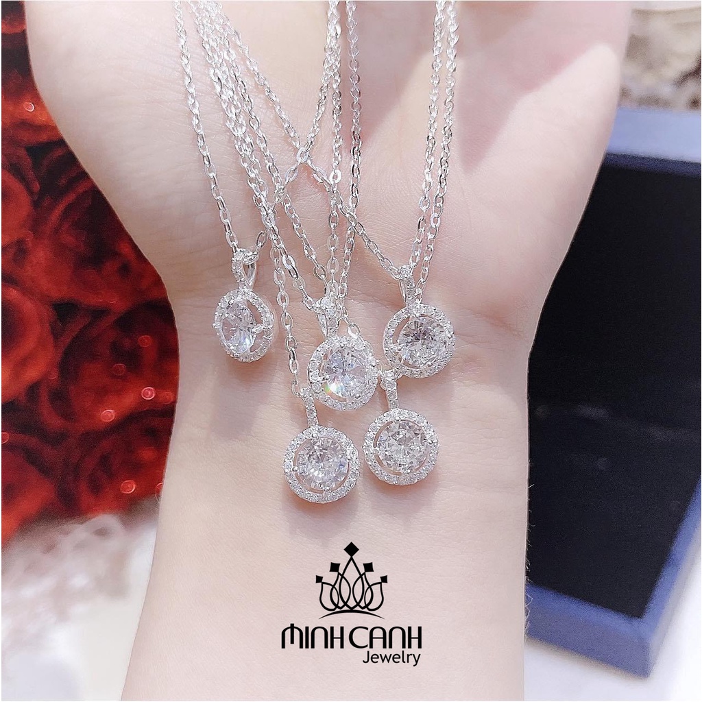 Dây Chuyền Bạc Vòng Tròn Đá Minh Canh Jewelry