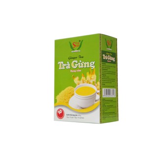 Trà gừng dạng cốm Sing Việt 100g (10 gói x 10g, Tùy chọn hộp xanh, hộp vàng)