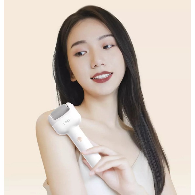 Máy Chà Gót Chân Xiaomi Doco F002 Tặng 2 Đầu Chà, Kem Dưỡng, 2 Chế Độ - Máy Cạo Gót Chân Xiaomi Loại Bỏ Vết Chai Chân