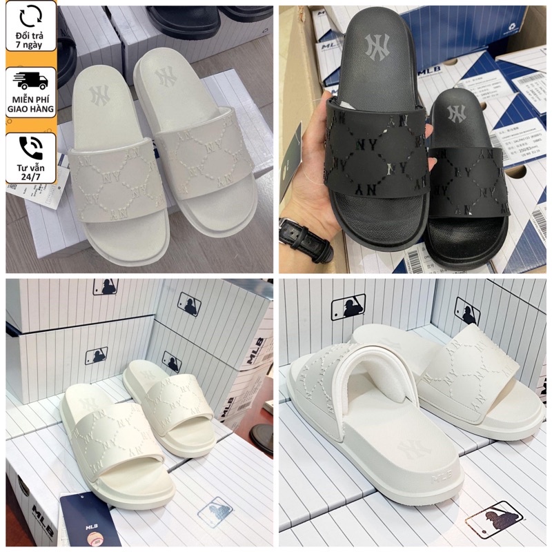 Dép M.L.B Chunky mound dia monogram hàng cao cấp nhiều màu sắc